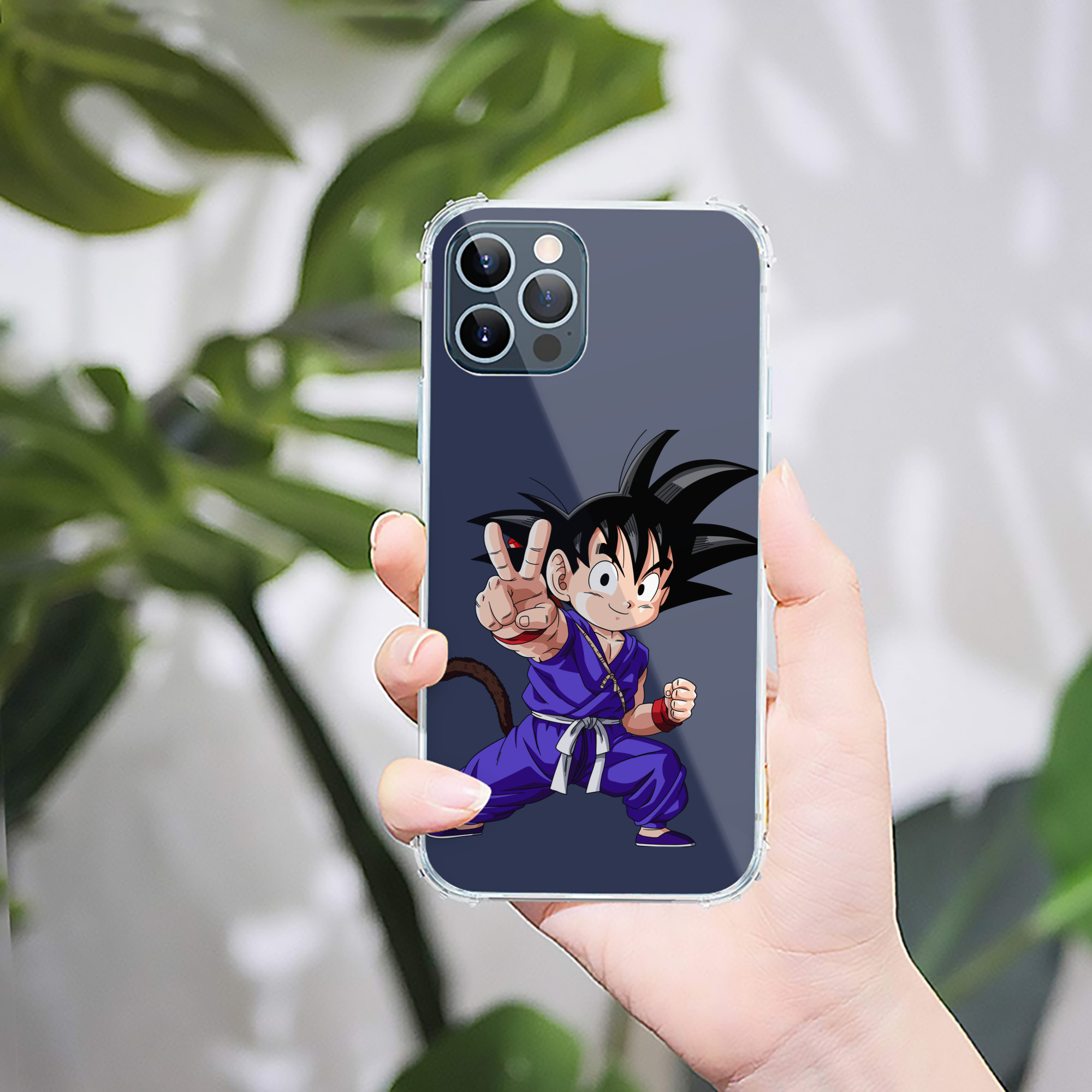 （画像用） ドラゴンボール 孫悟空（そん ごくう）Son Goku カカロット DRAGON BALL Kakarotto 【iPhone 12シリーズ対応】透明スマホケース（クリアソフトケース）